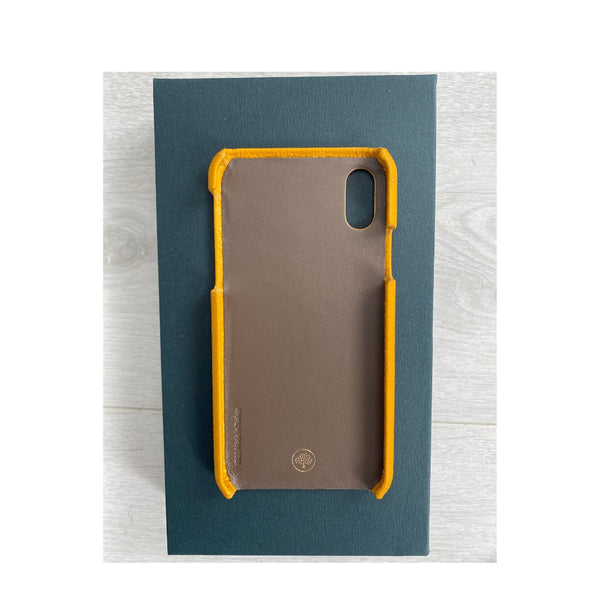 MULBERRY iPhone X Leather Phone Cover Yellow