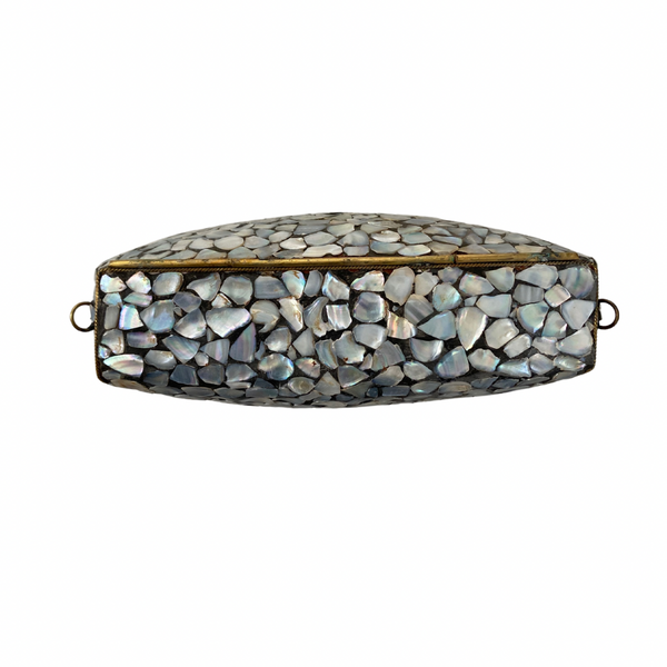 Mosaic Vintage Style Crossbody Clutch Bag Blue