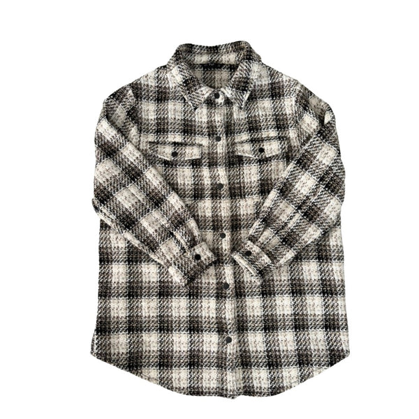 Plaid shirt on a white background