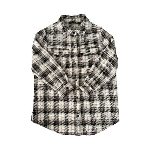 Plaid shirt on a white background