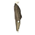Mannequin wearing a brown textured jacket on a white background