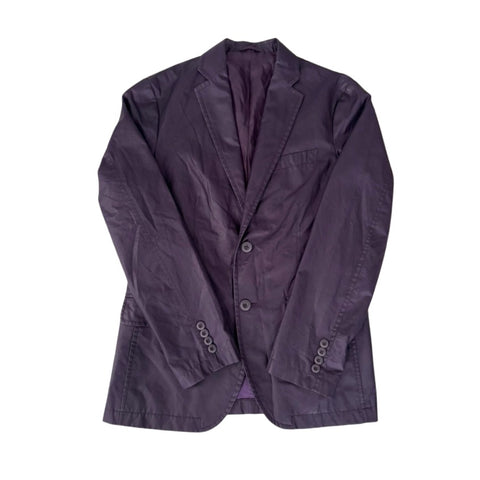 Purple blazer on a white background