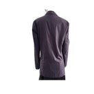 Purple jacket on a mannequin against a white background