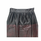 Black and burgundy skirt on a white background