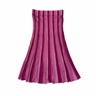 Pink and purple striped skirt on a white background