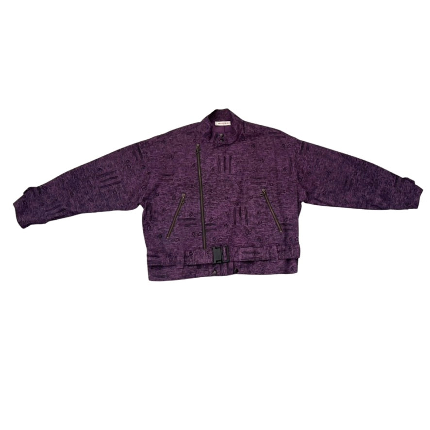 Purple jacket on a white background