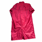 Red raincoat on a white background