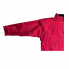 Red raincoat on a white background
