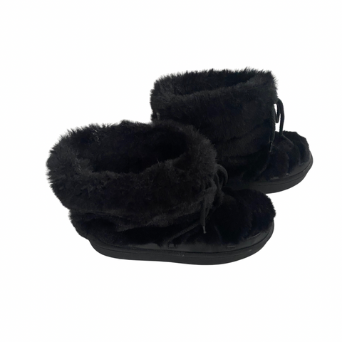 H&M Fluffy Snow Ankle Boots Black SIZE 38