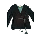 Black jacket with tassels on a white background