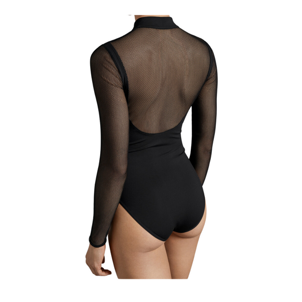 Contrast Net  Bodysuit Wolford Cream SIZE XS