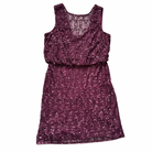 Plum sequin sleeveless mini dress by Lace & Beads, UK 14, fully lined – Preloved.