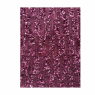 Plum sequin fabric texture on a white background