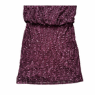Purple textured fabric on a white background
