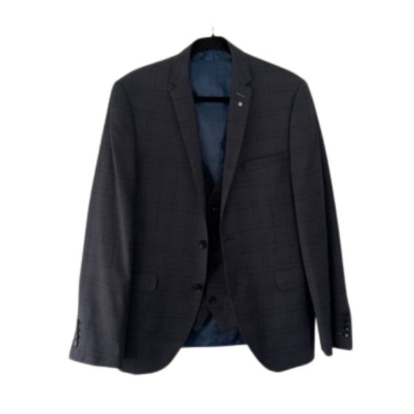 Navy blazer on a white background