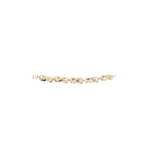 Gold bracelet on a white background