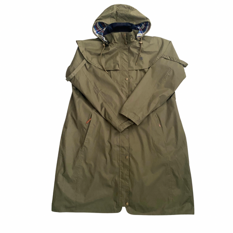 Lighthouse Outrider Waterproof 3/4 Length Raincoat Green SIZE 22