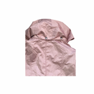 Pink hooded jacket on a white background