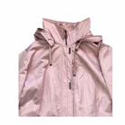 Pink hooded jacket on a white background