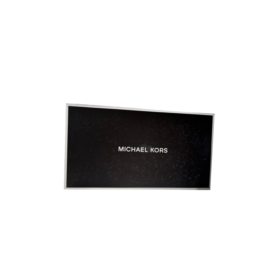 Black Michael Kors wallet on a white background