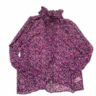 Floral patterned blouse on a white background