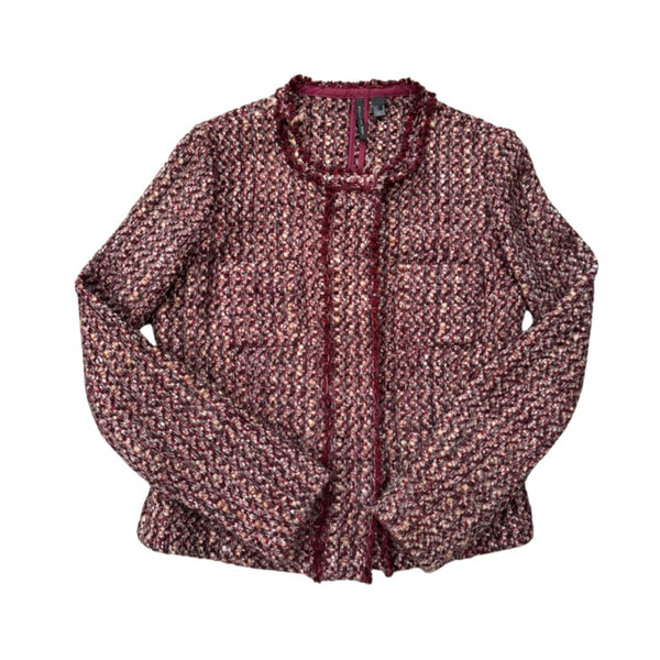 patterned jacket on a white background