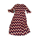 Dress with zigzag pattern on a white background