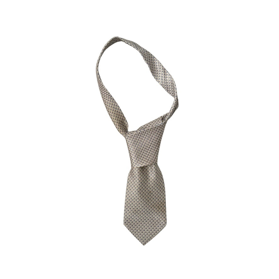 Patterned necktie on a white background