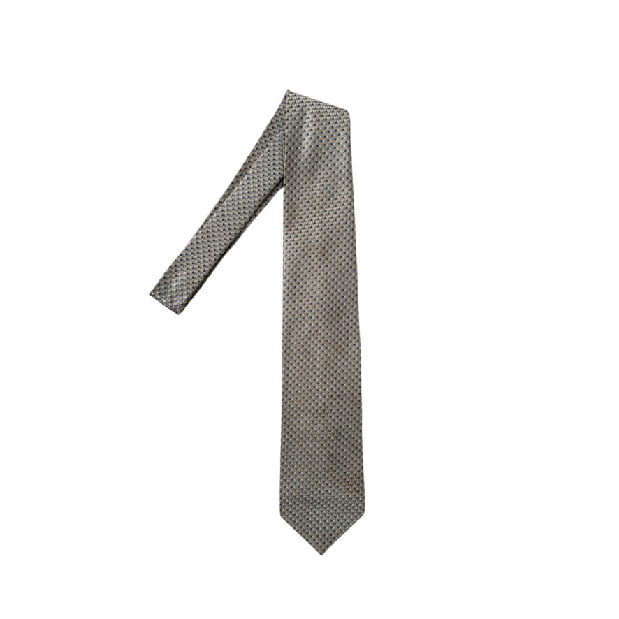 Patterned tie on a white background