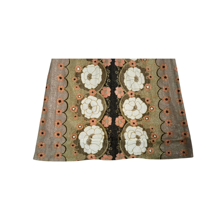 Floral patterned skirt on a white background