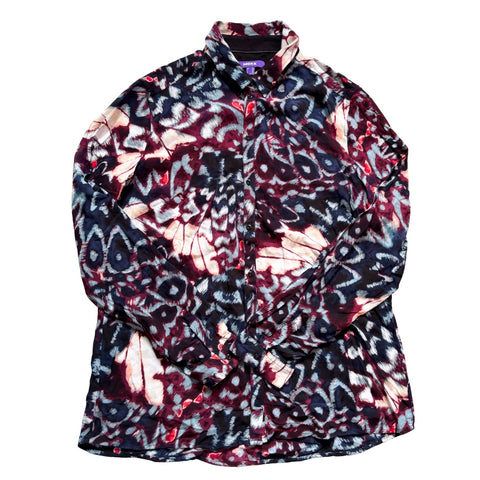 Mexx multicolour abstract print button-down long sleeve shirt Size L, preloved.
