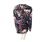 Multicolored patterned shirt on a white background