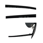 Black Michael Kors sunglasses with side view on a white background