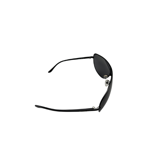 Black sunglasses on a white background