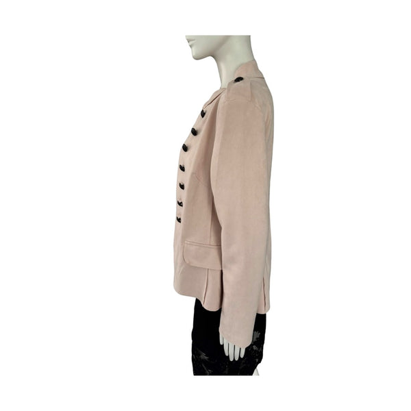 Military Style Jacket Pale Pink Size L – Preloved