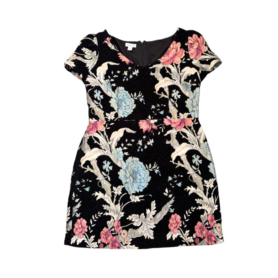 Floral patterned dress on a white background