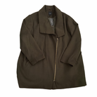 New Look Curves Coat Olive Green SIZE 30