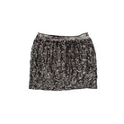 Black and white patterned skirt on a white background