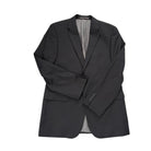 Black blazer with 'dodo' branding on a white background