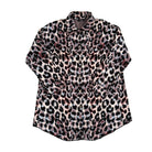 Leopard print shirt on a white background