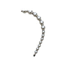 Pearl necklace on a white background