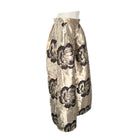 Floral patterned pants on a white background