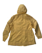 Yellow raincoat on a white background