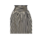 Black and white striped skirt on a white background