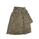 Striped skirt with a white background