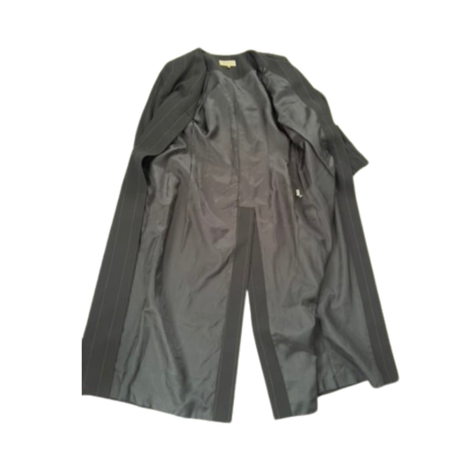 black coat lining on a white background