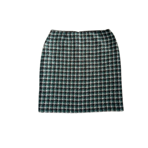 Plaid skirt on a white background