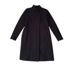 Navy coat on a white background