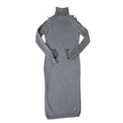 Grey dress with long sleeves on a white background