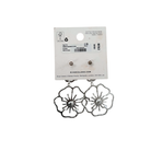 Floral earrings on a River Island branded card against a white background